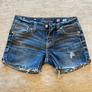 Denim shorts